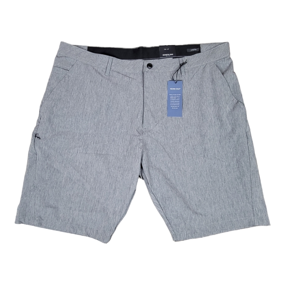New Kenneth Cole Men's Size 42 The Tech Shorts Regular Fit, Gray Heather